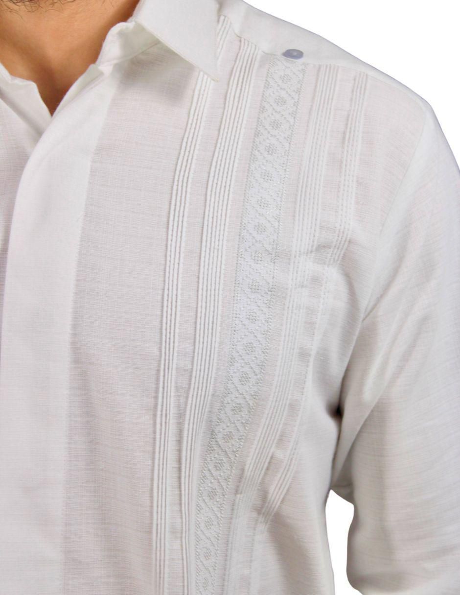 Guayabera manga larga para hombre