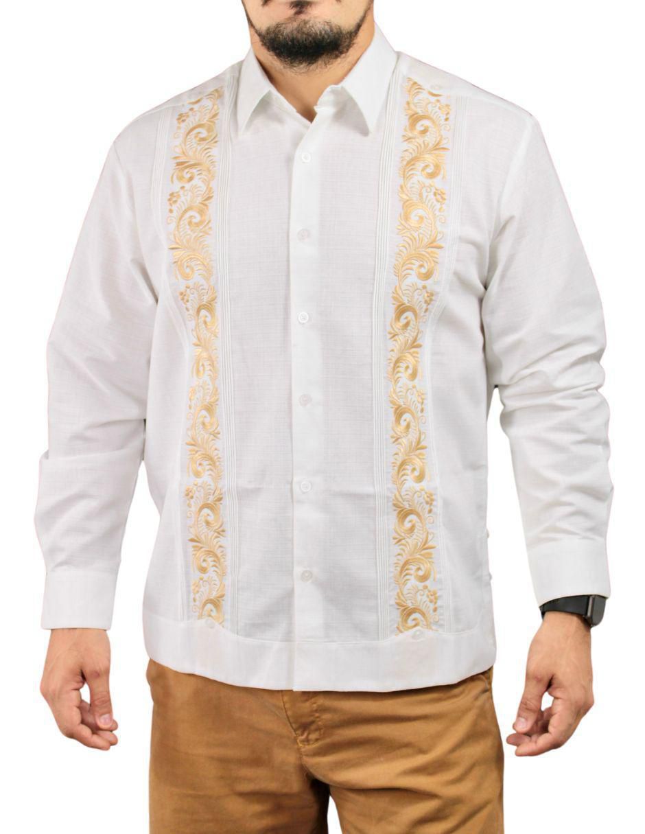 Guayabera manga larga para hombre Guayabera manga larga para hombre