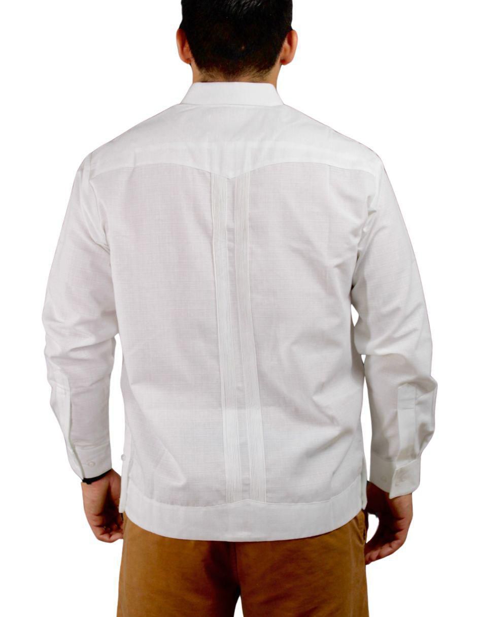 Guayabera manga larga para hombre 5
