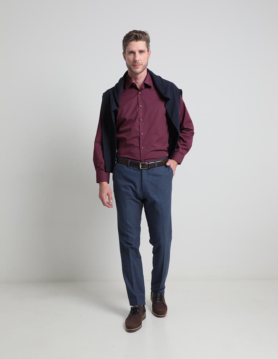 Camisa de vestir Regent Street de algodón manga larga para hombre 3