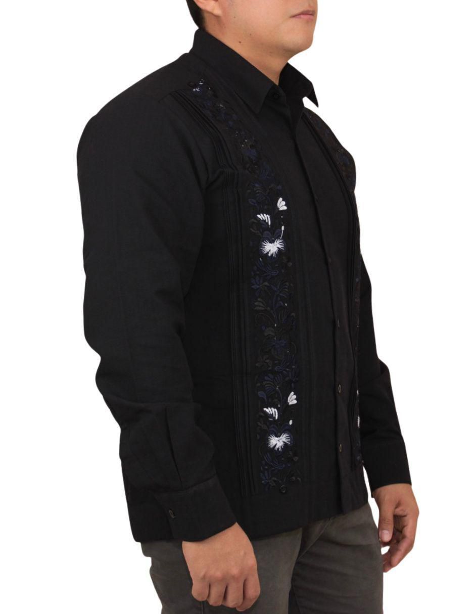 Guayabera manga larga para hombre