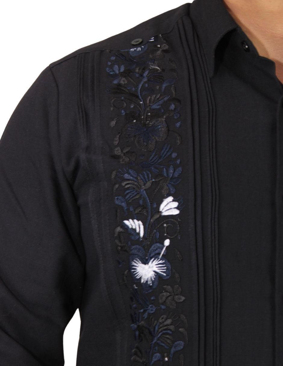 Guayabera manga larga para hombre