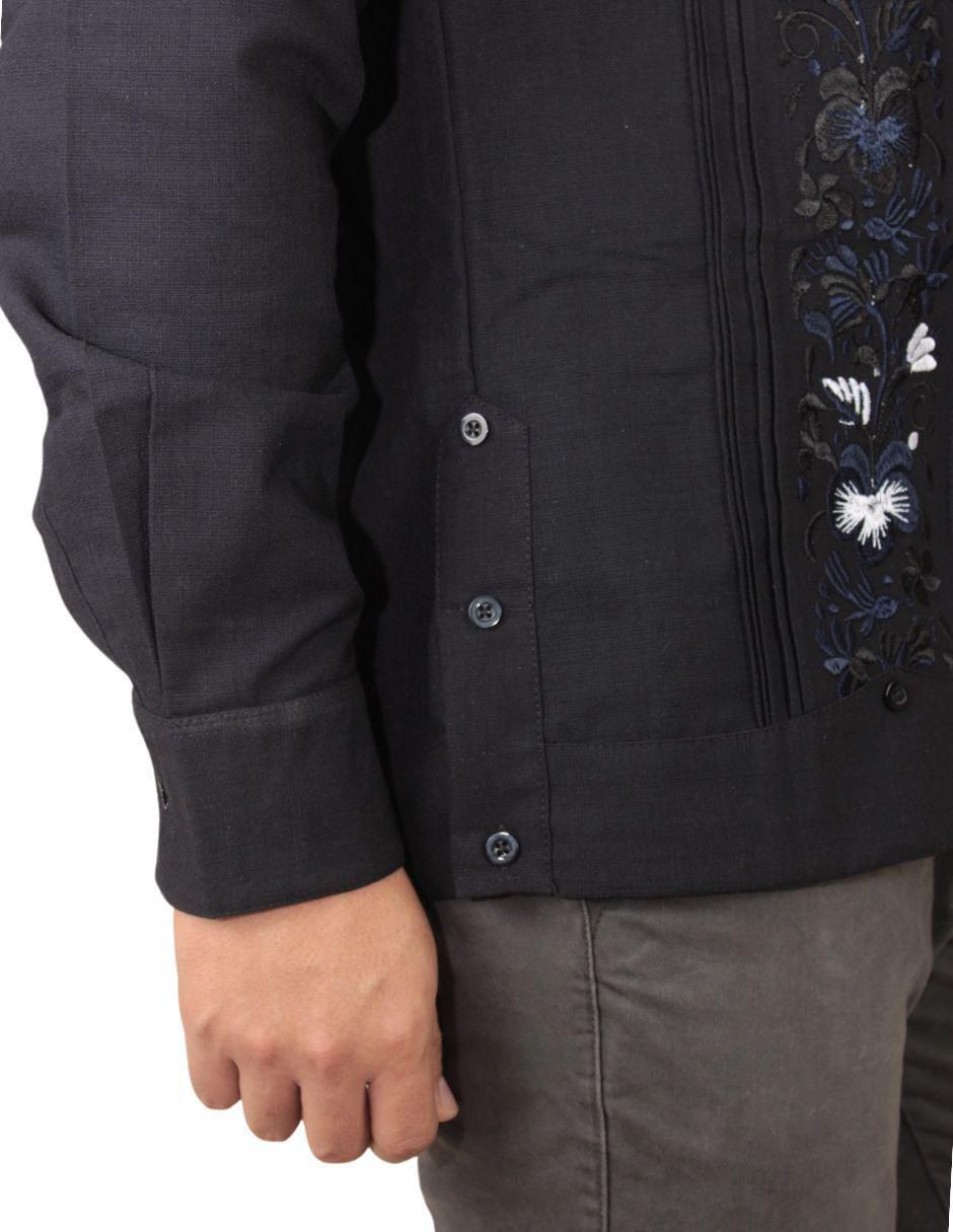 Guayabera manga larga para hombre