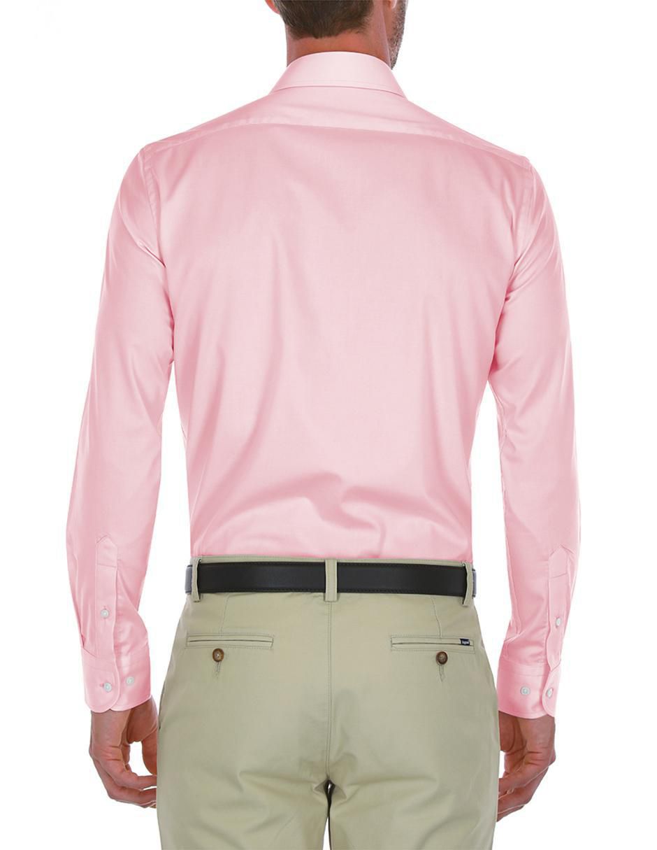 Camisa de vestir de algodón manga larga para hombre 5