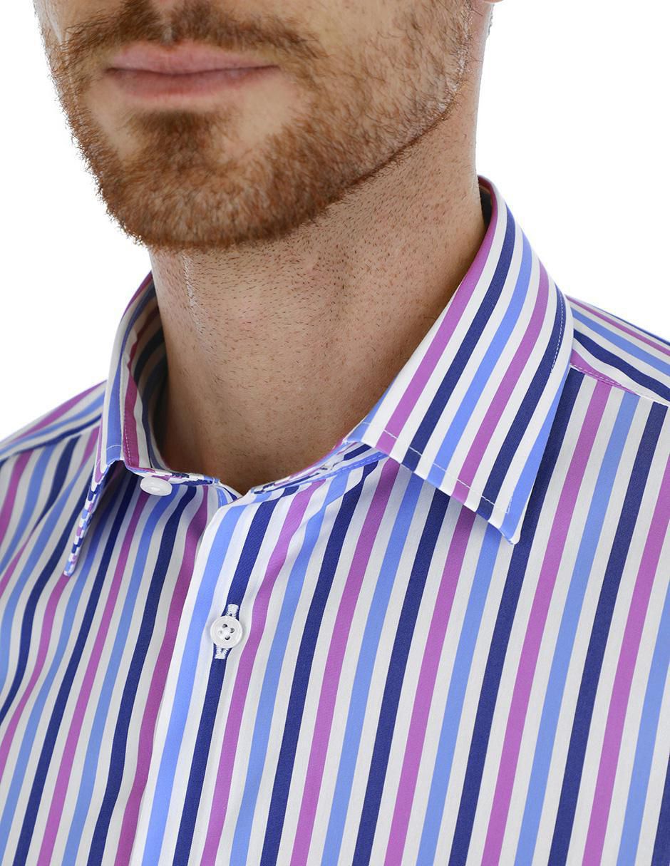 Camisa de vestir de algodón manga larga para hombre