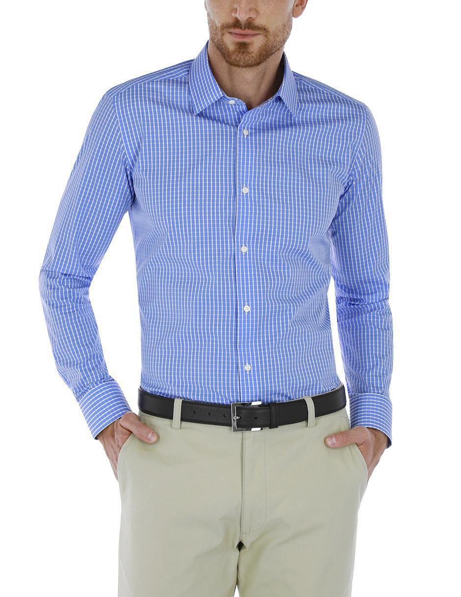 Camisa formal de algodón manga larga para hombre Camisa formal de algodón manga larga para hombre
