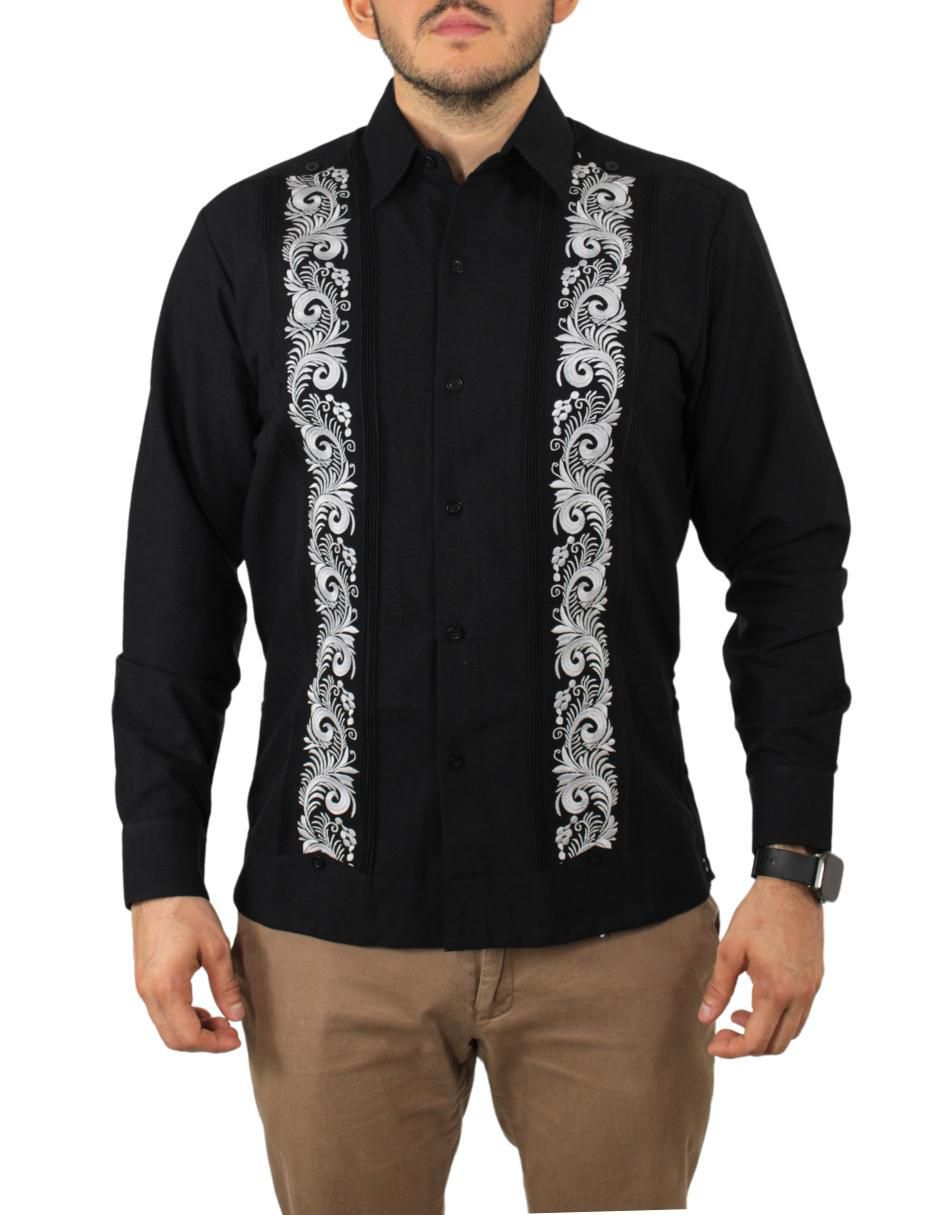 Guayabera manga larga para hombre