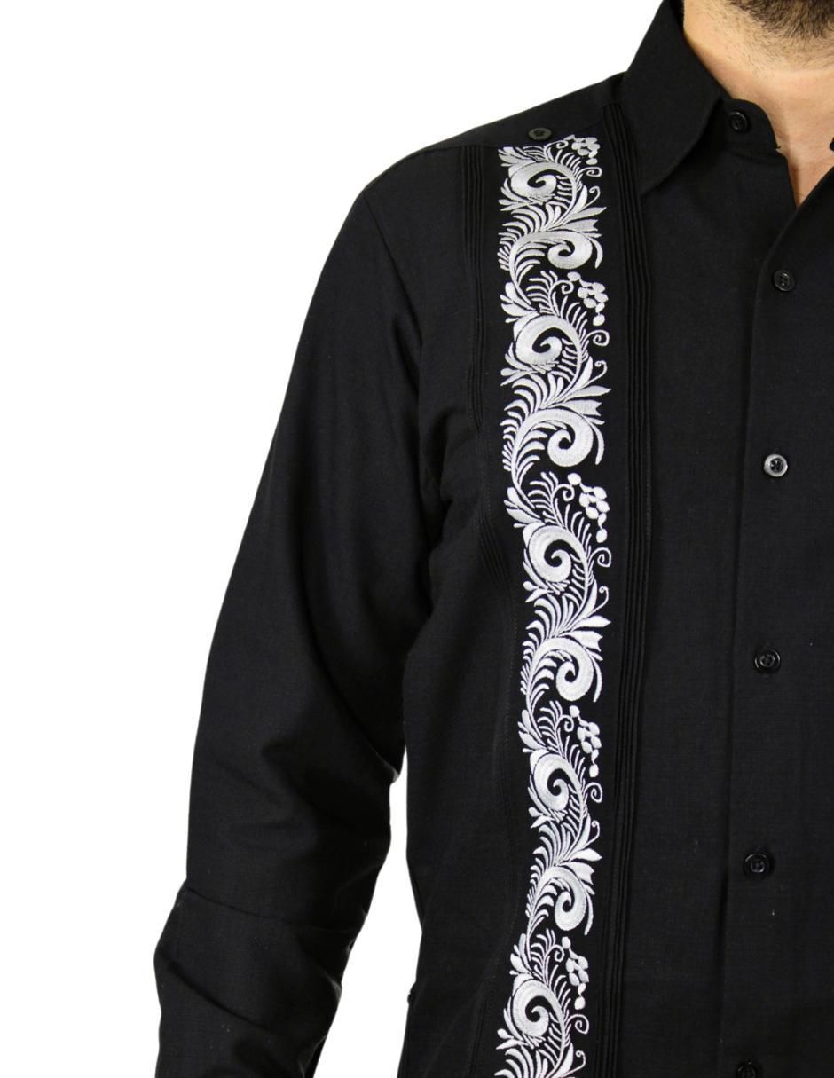 Guayabera manga larga para hombre