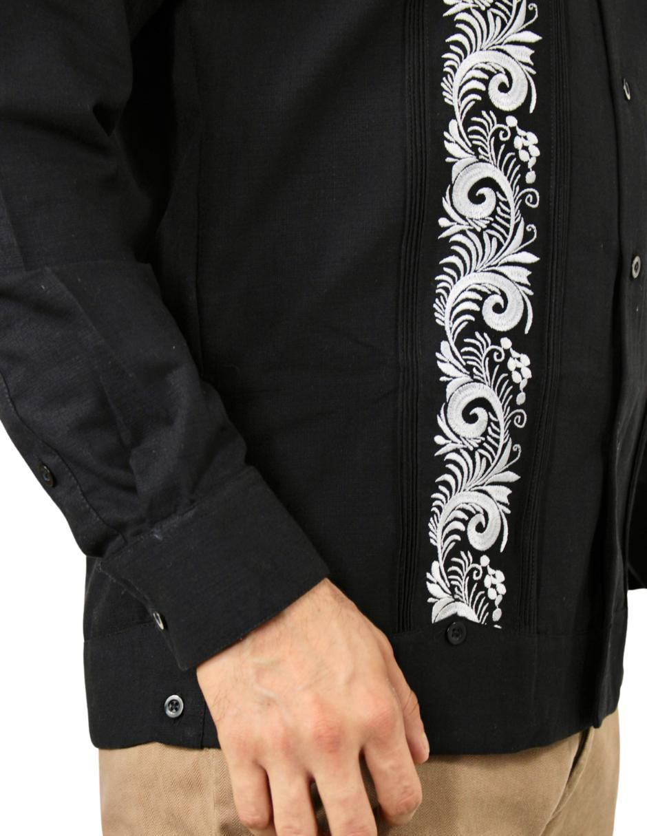 Guayabera manga larga para hombre