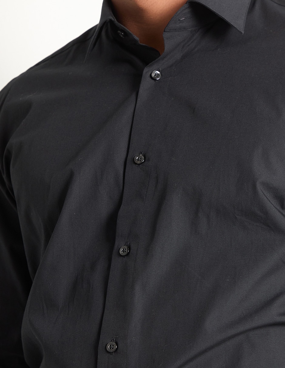 Camisa de vestir Hugo de algodón manga larga para hombre