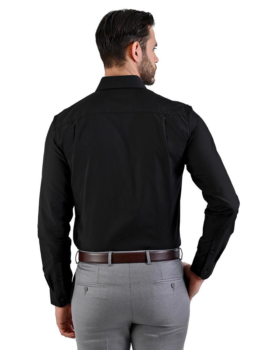 Camisa formal manga larga para hombre 3