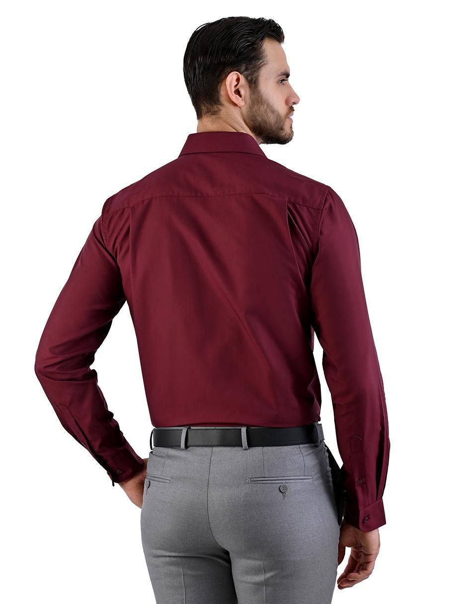 Camisa formal manga larga para hombre 2