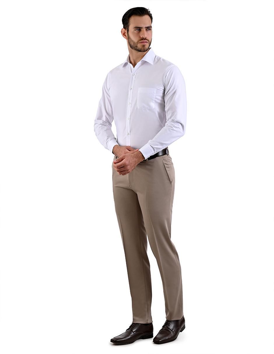 Camisa formal manga larga para hombre