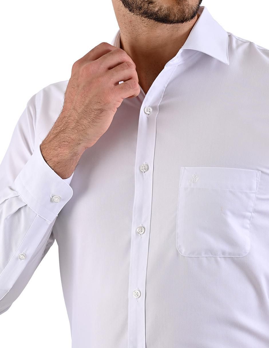 Camisa formal manga larga para hombre