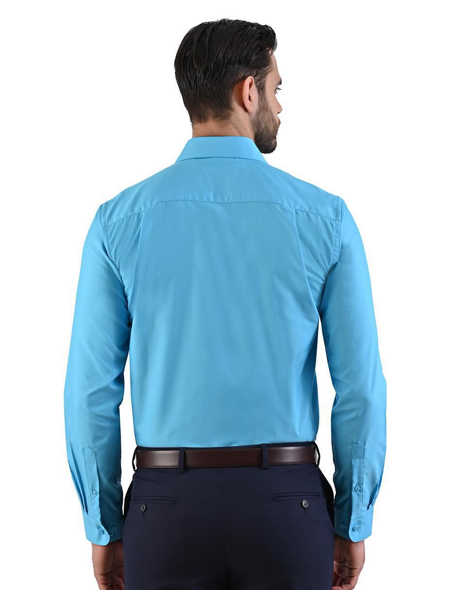 Camisa formal Michel Blanc manga larga para hombre