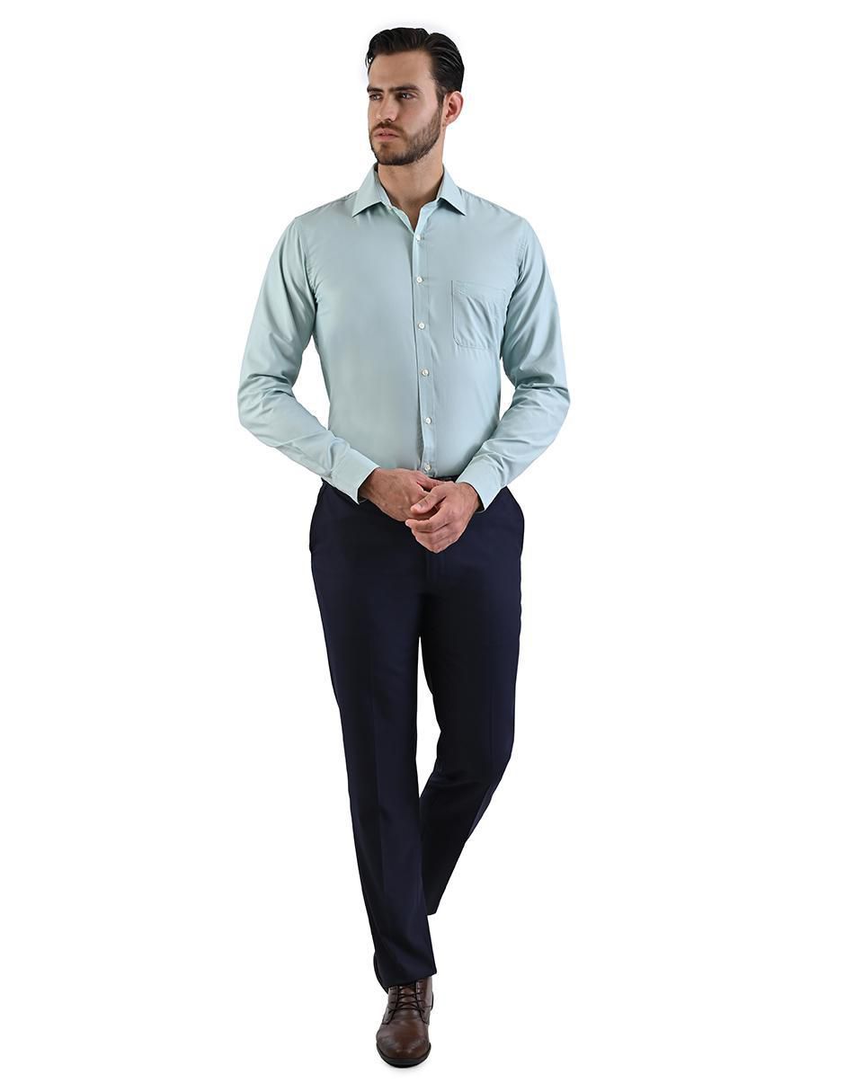 Camisa formal manga larga para hombre 3