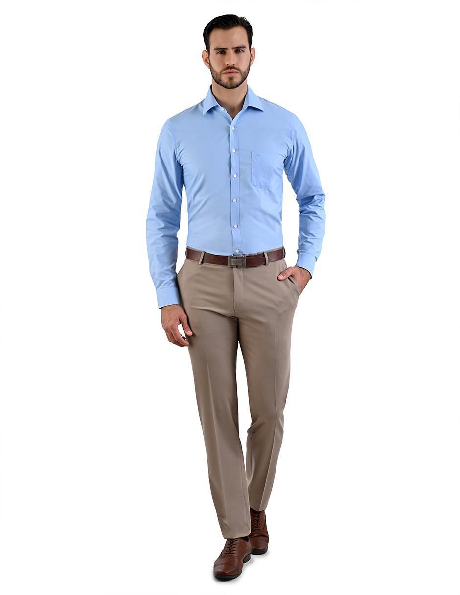 Camisa formal manga larga para hombre 3