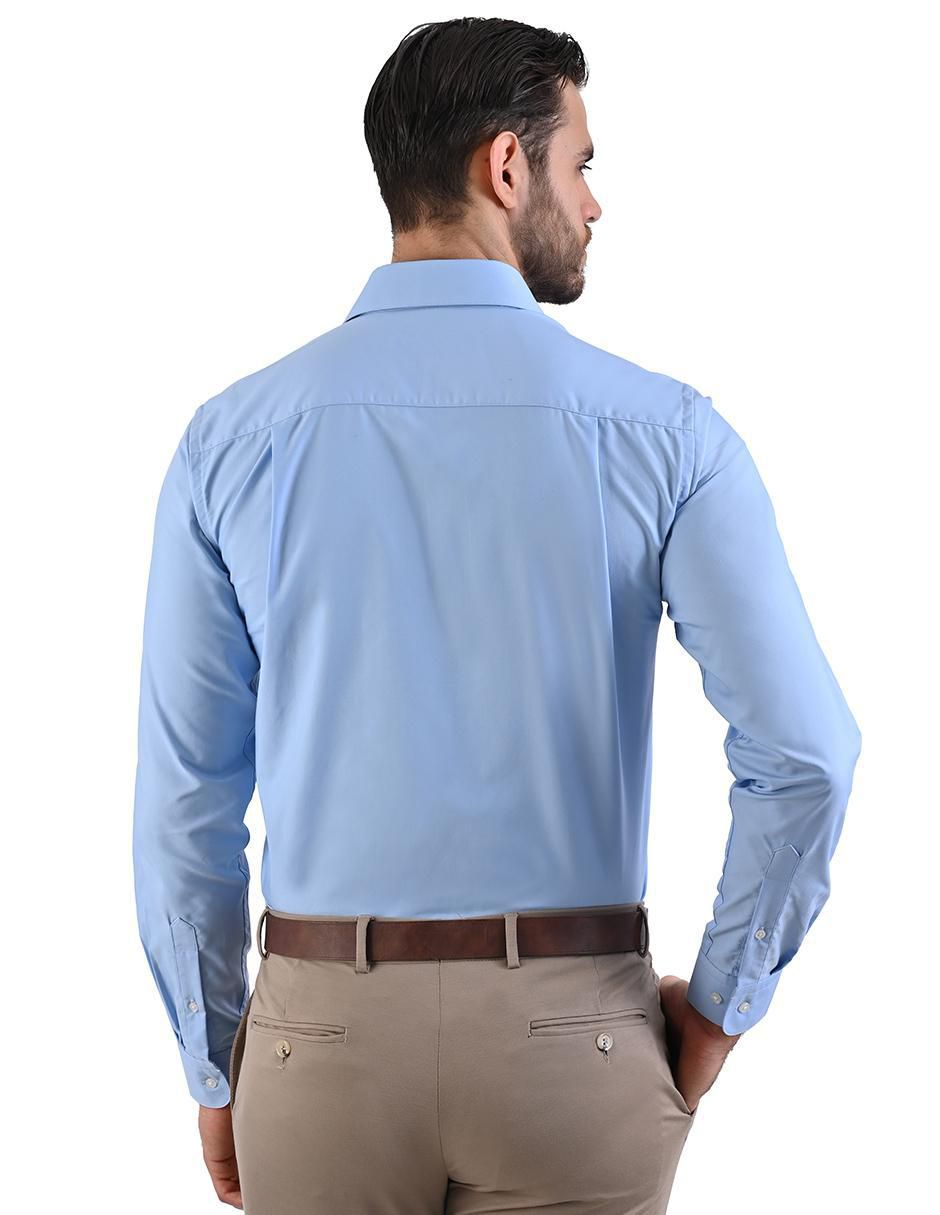 Camisa formal manga larga para hombre 2