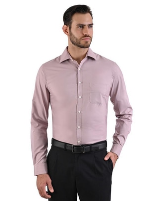 Camisa formal manga larga para hombre