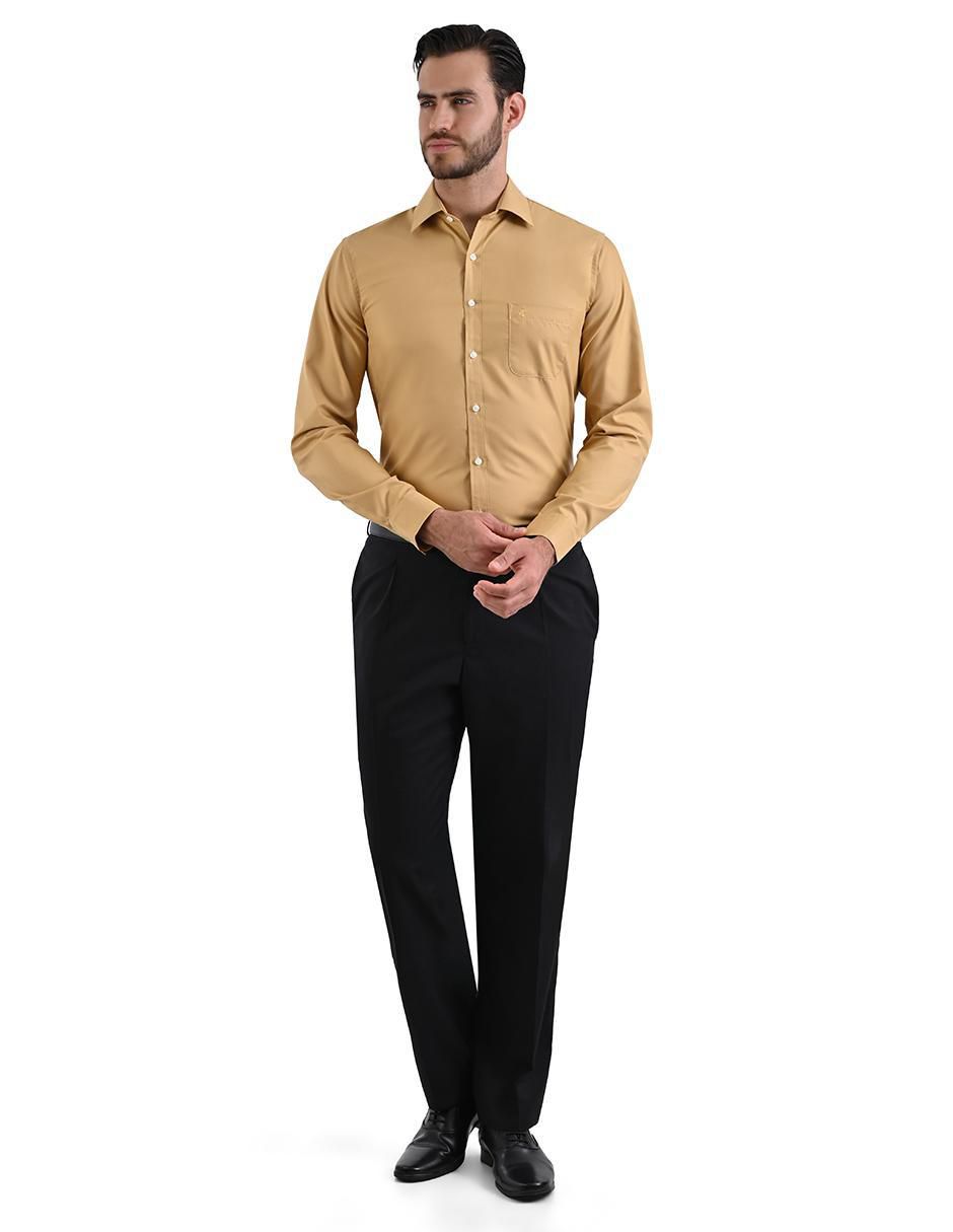 Camisa formal manga larga para hombre 4