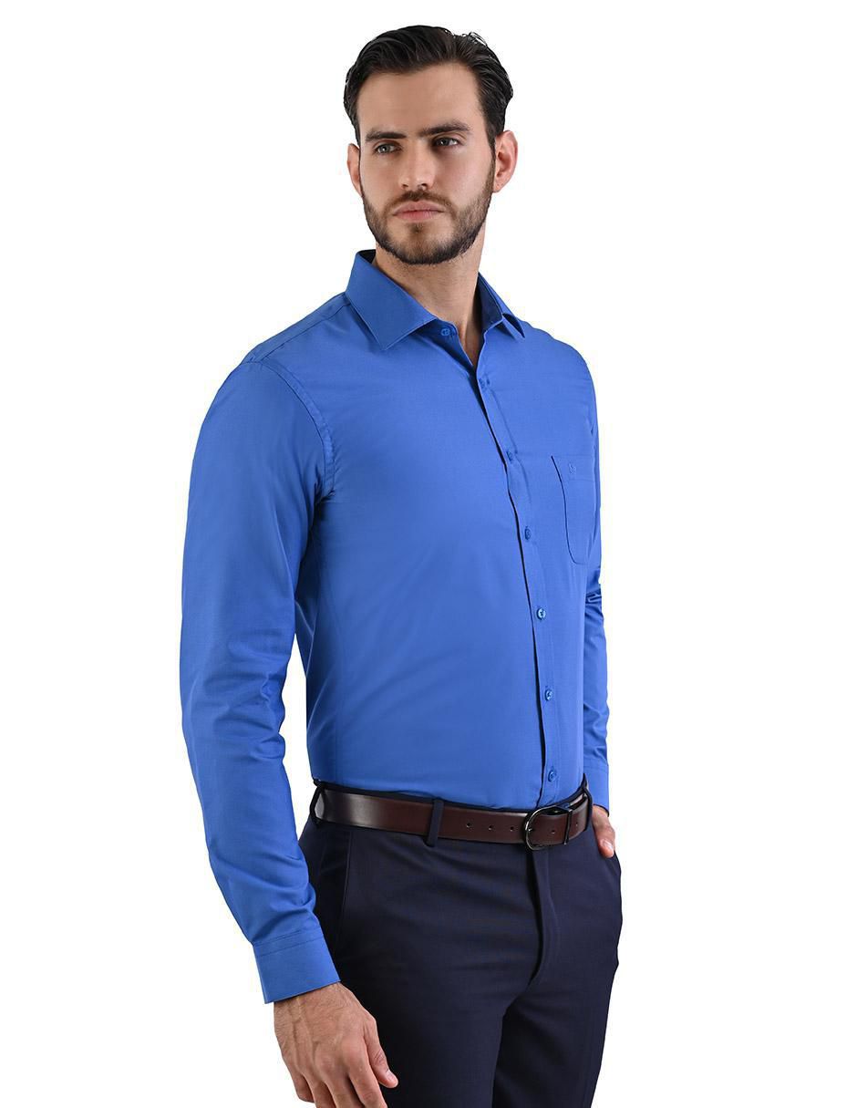 Camisa de vestir manga larga para hombre 4