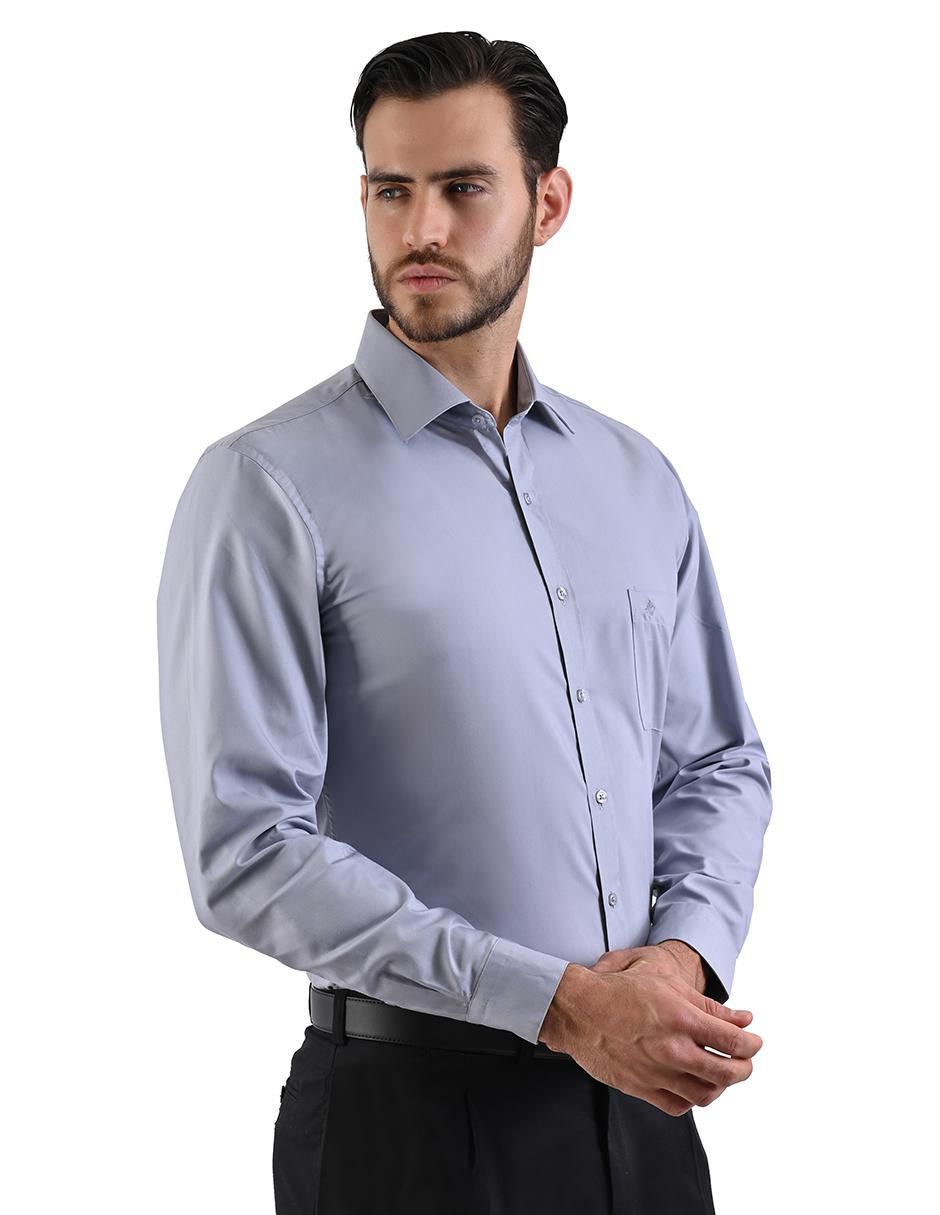 Camisa formal manga larga para hombre