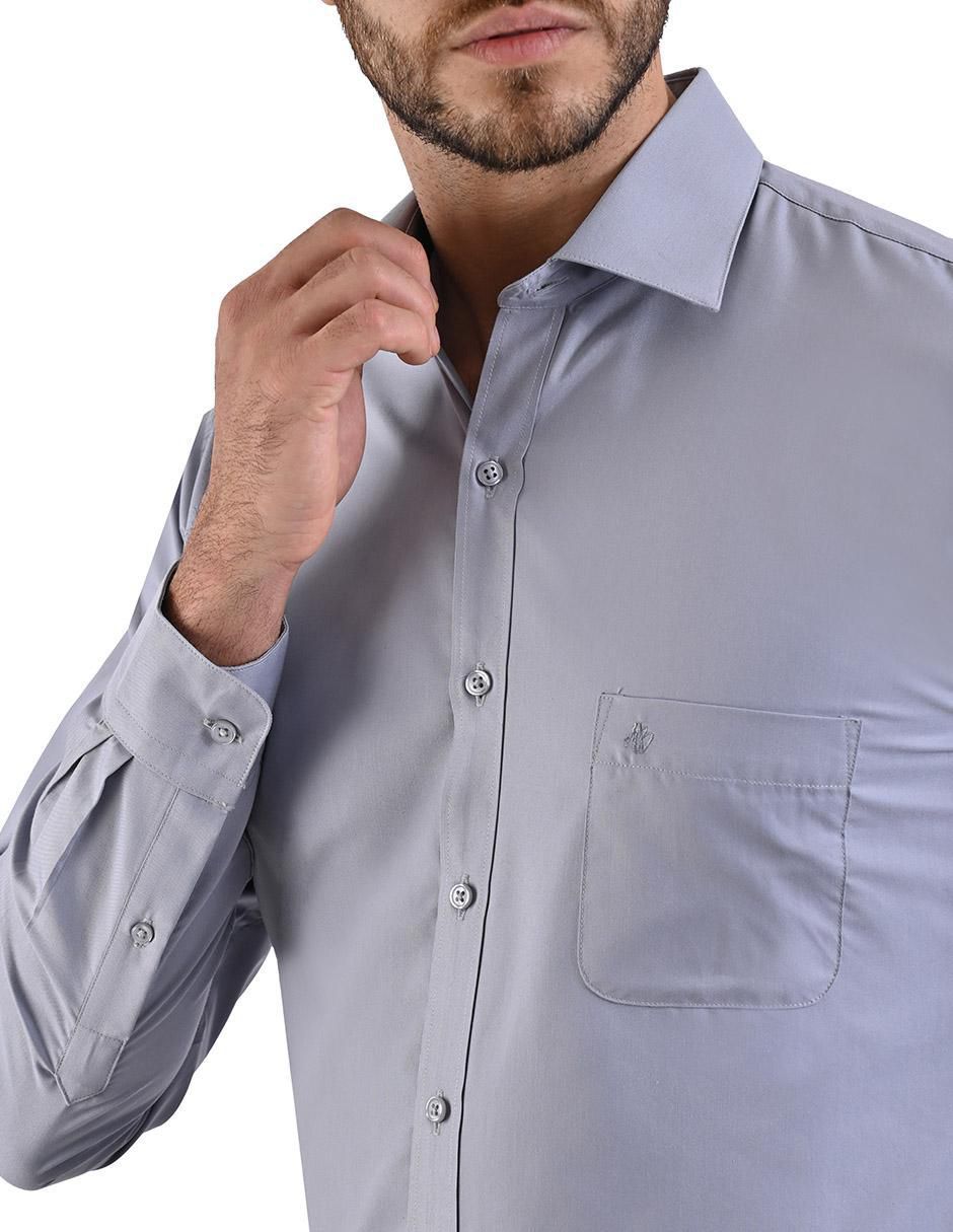 Camisa formal manga larga para hombre
