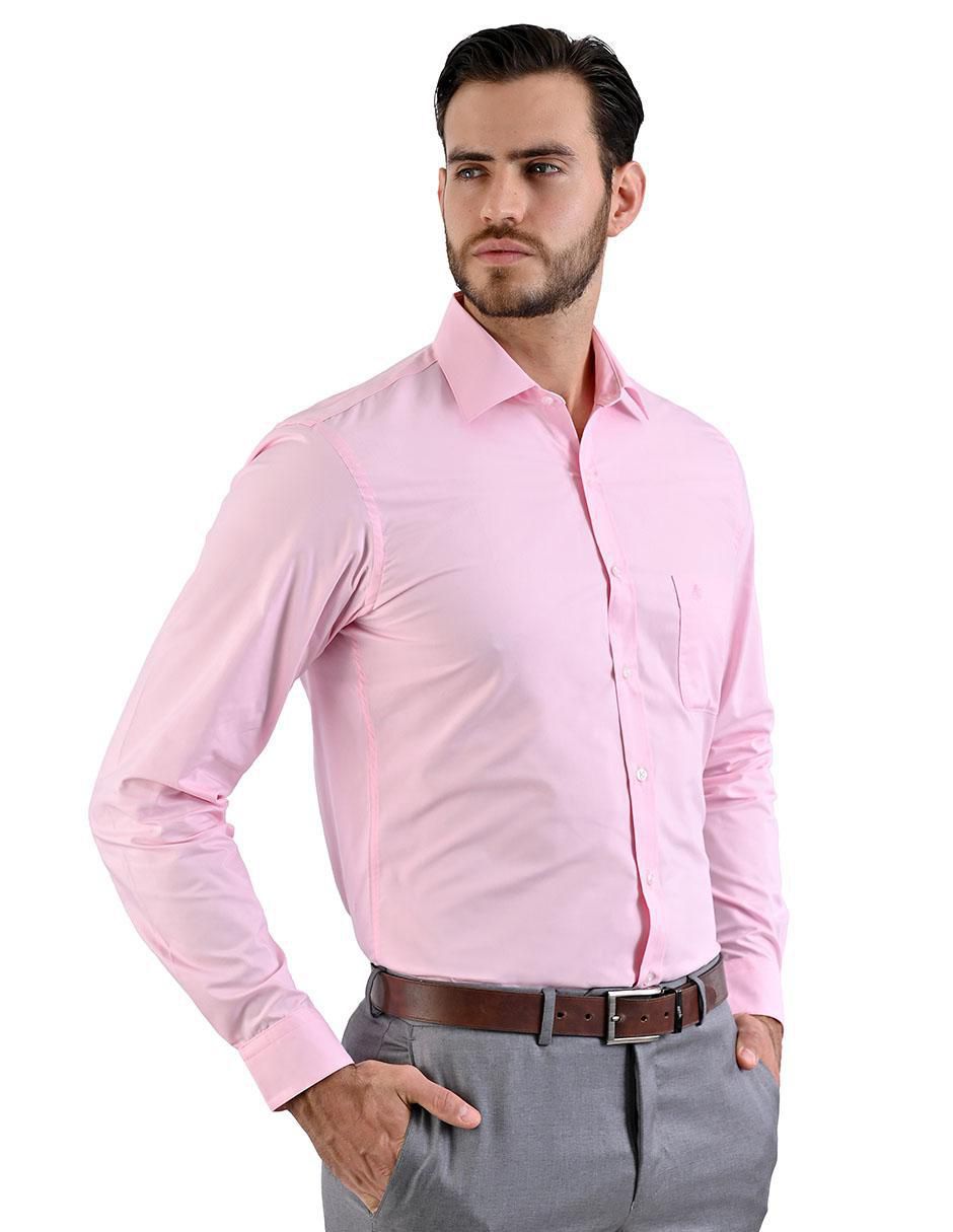 Camisa formal manga larga para hombre 5