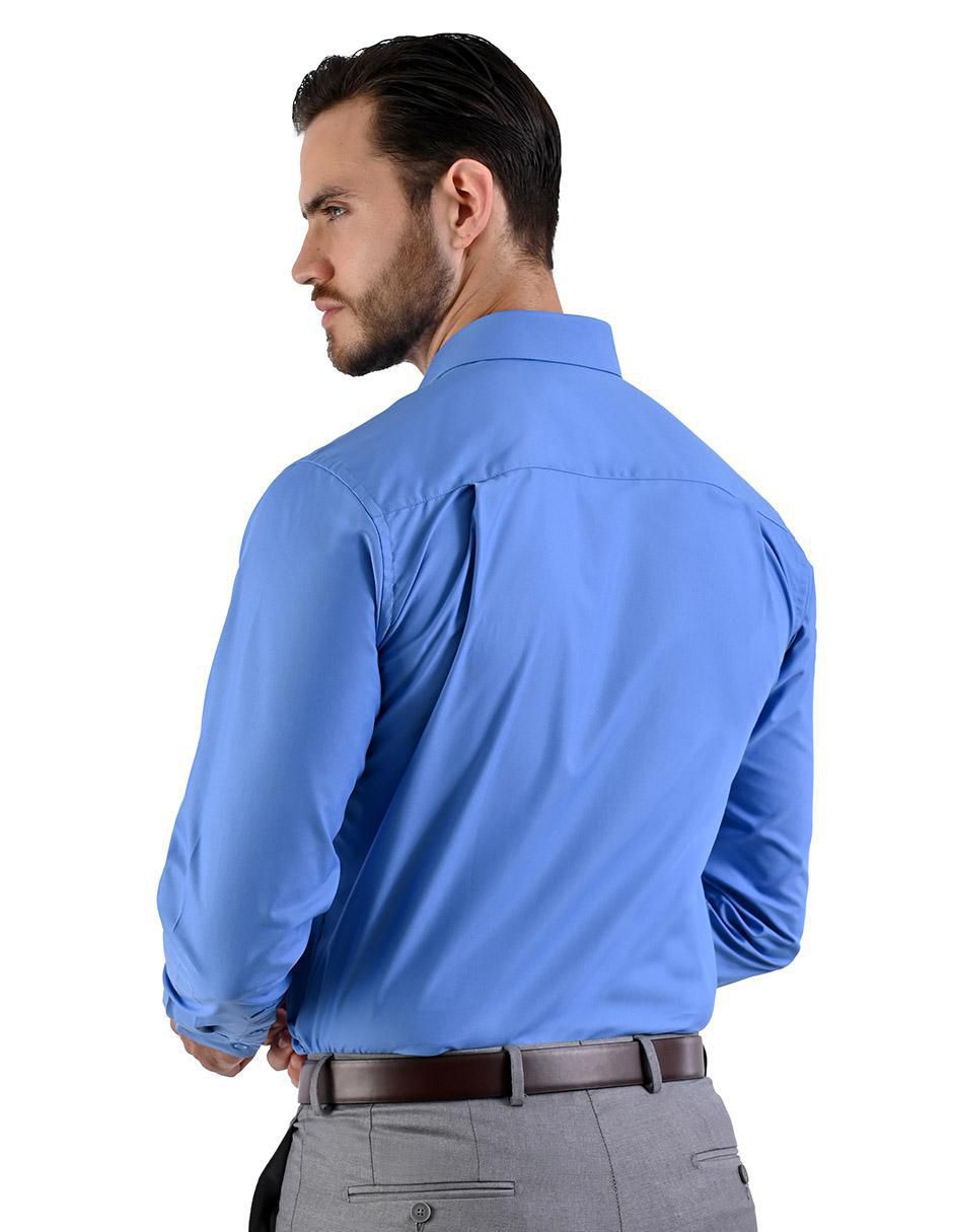 Camisa formal manga larga para hombre