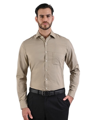 Camisa formal manga larga para hombre
