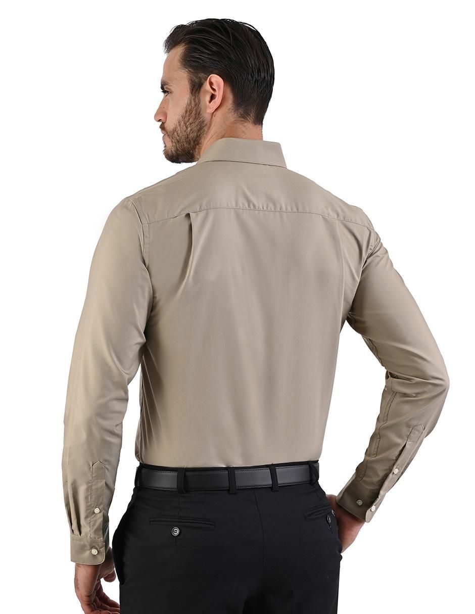 Camisa formal manga larga para hombre