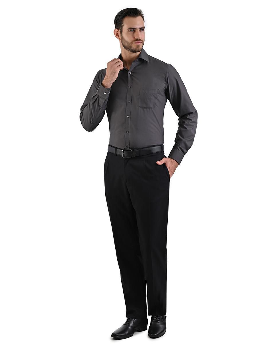 Camisa formal manga larga para hombre 4