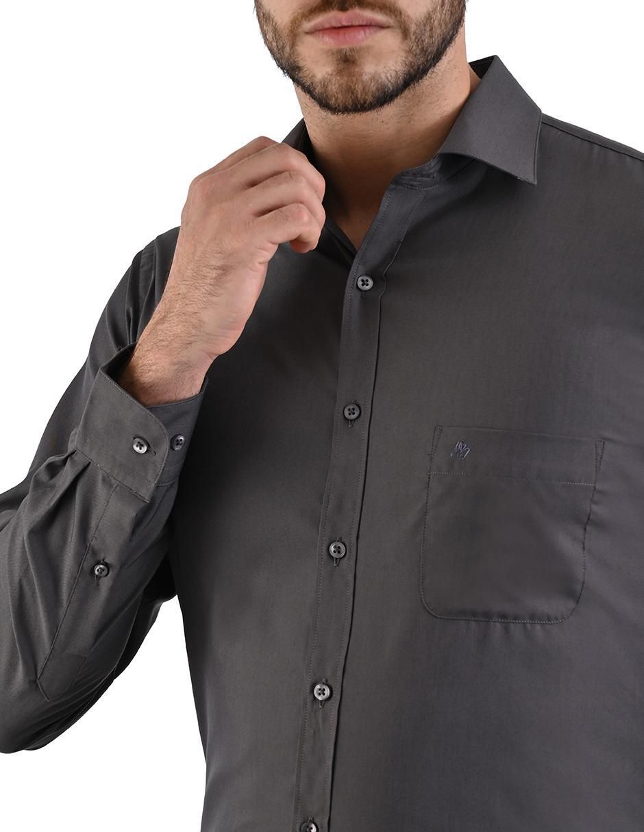 Camisa formal manga larga para hombre 3