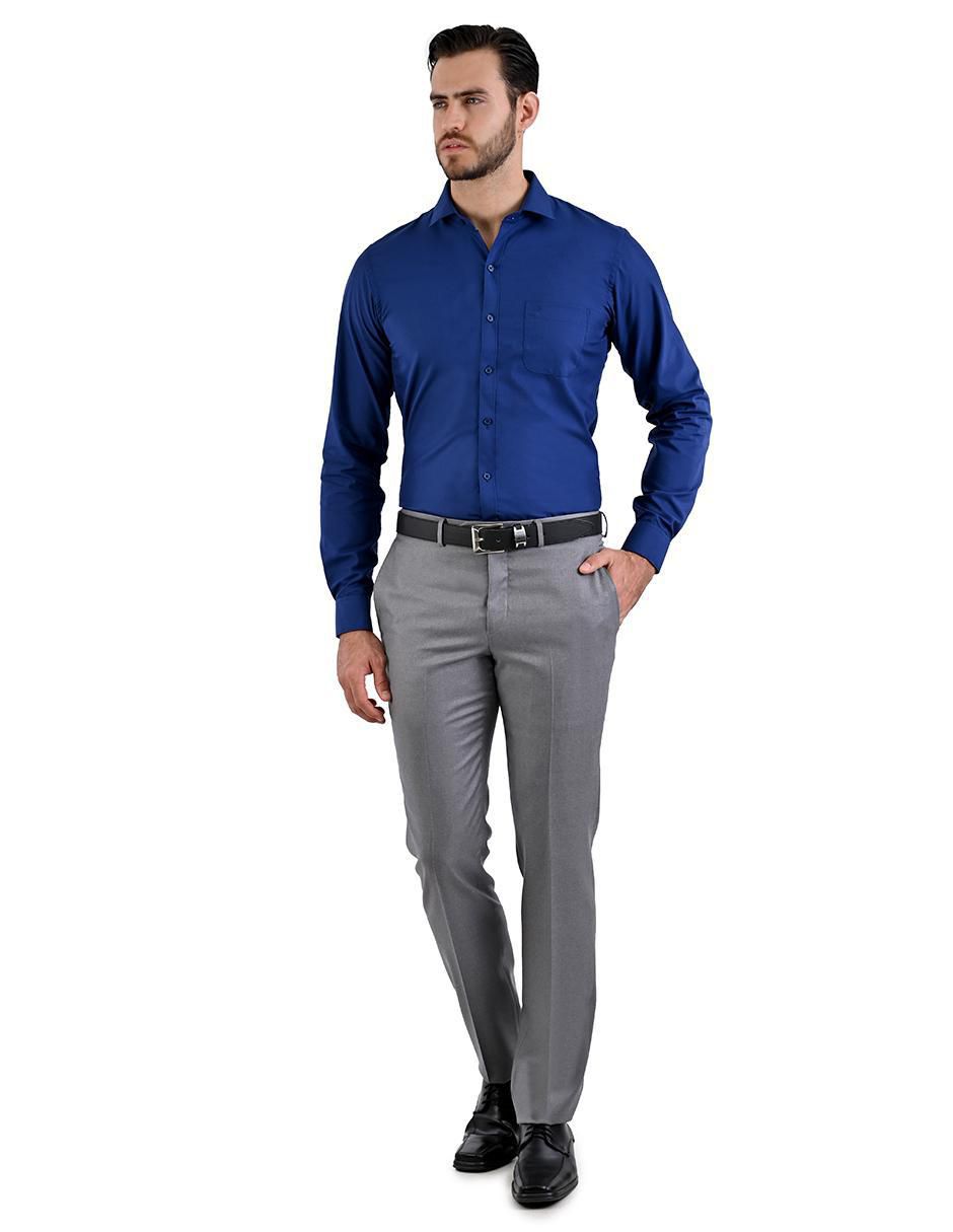 Camisa formal manga larga para hombre 3