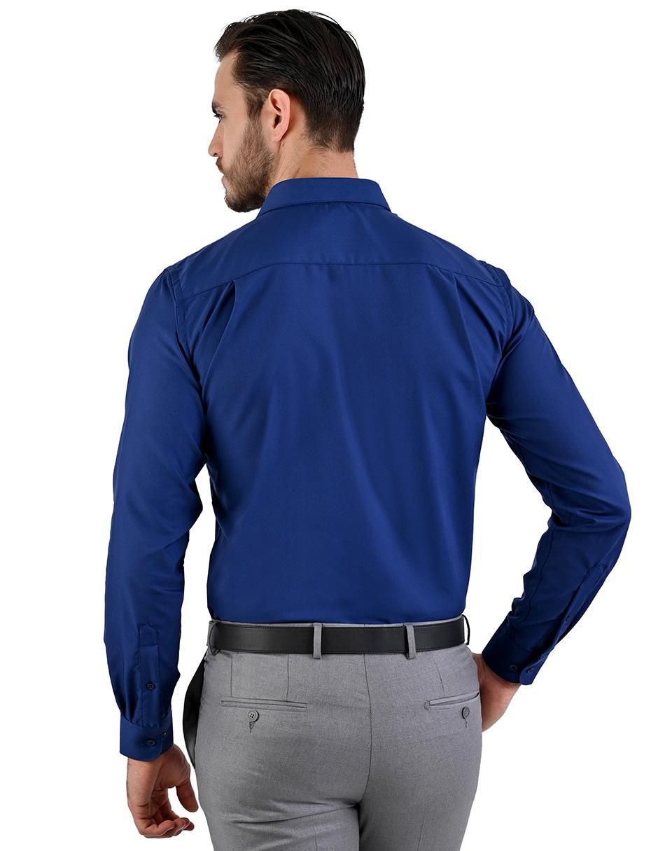 Camisa formal manga larga para hombre 2