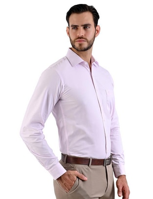 Camisa formal manga larga para hombre