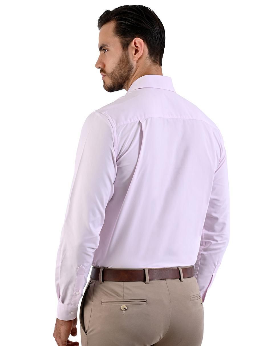 Camisa formal manga larga para hombre 2