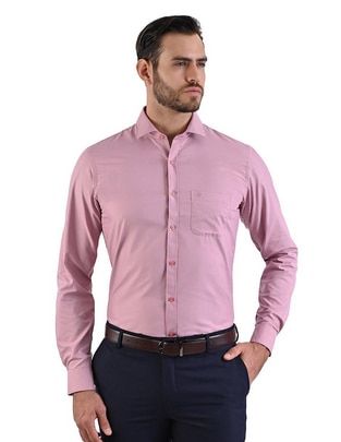 Camisa formal manga larga para hombre