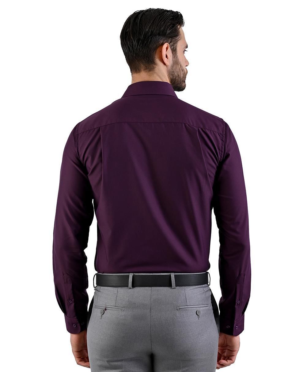 Camisa formal manga larga para hombre