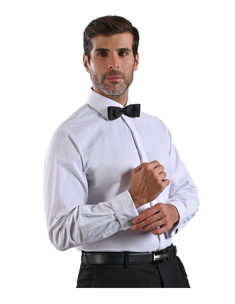 Camisa formal manga larga para hombre