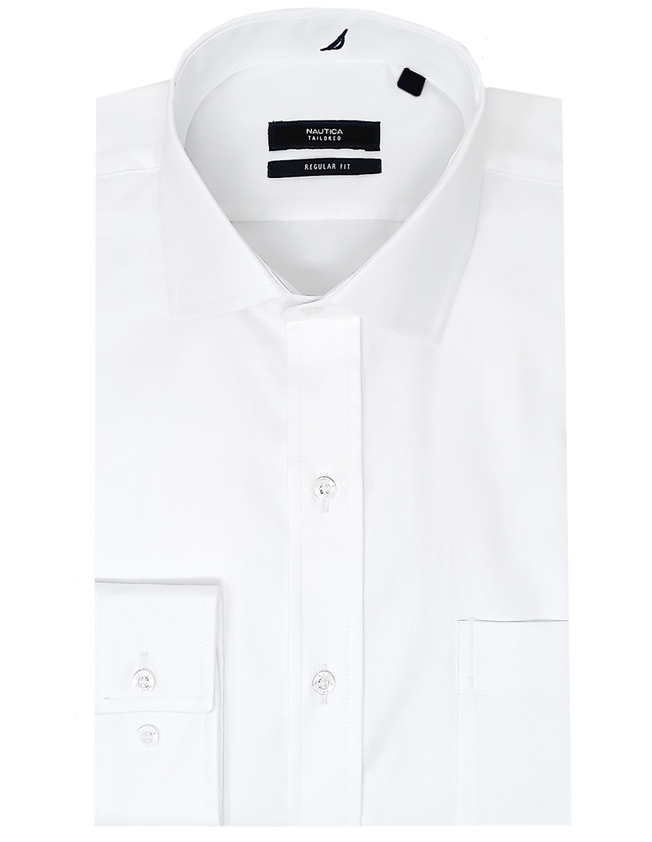 Camisa de vestir de algodón manga larga para hombre