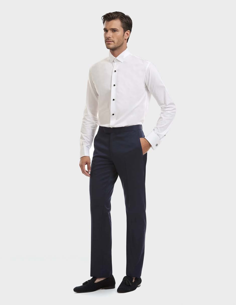 Camisa etiqueta de algodón manga larga para hombre 4