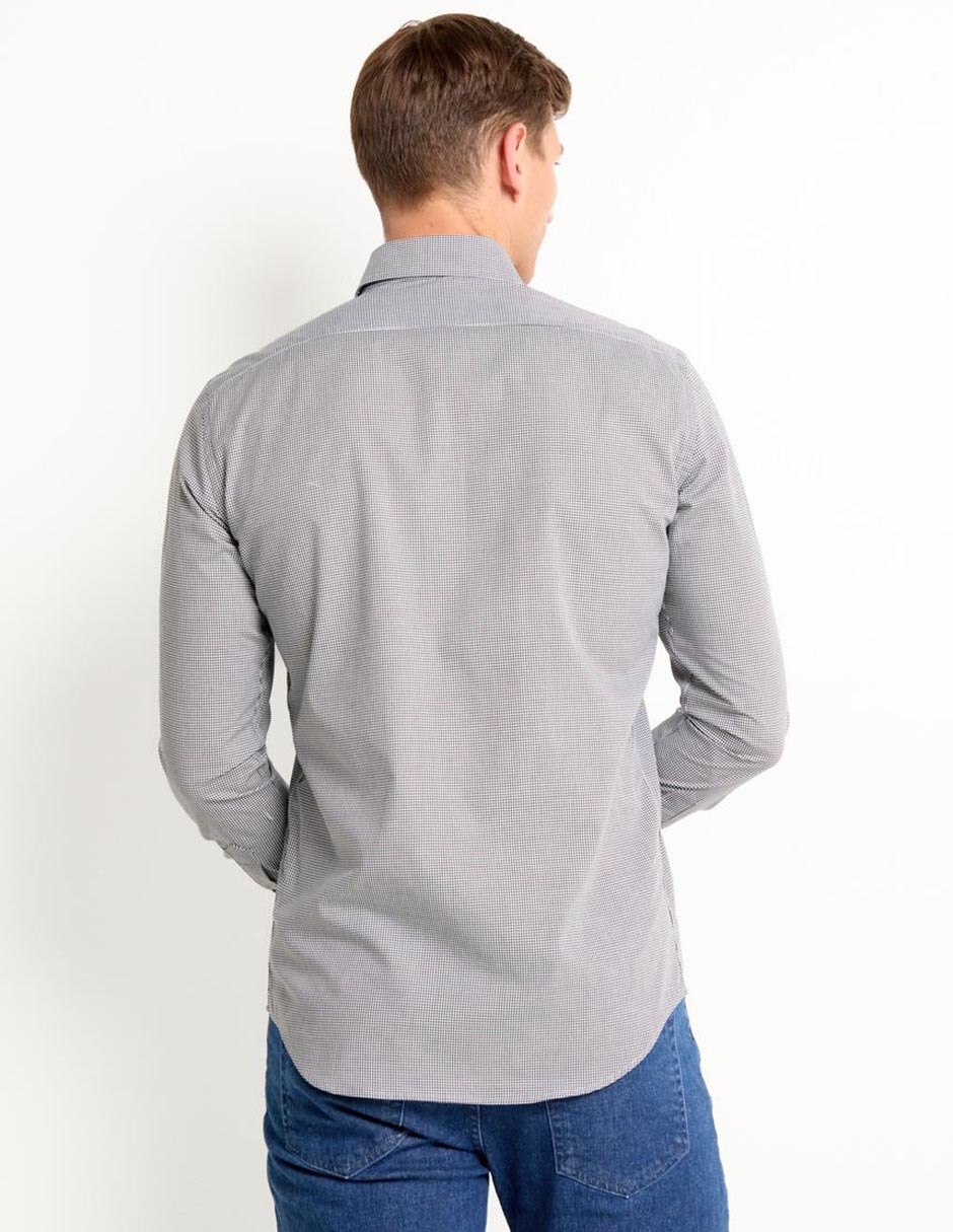 Camisa de vestir de algodón manga larga para hombre 2