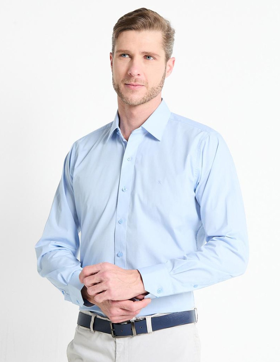 Camisa de vestir manga larga para hombre Camisa de vestir manga larga para hombre