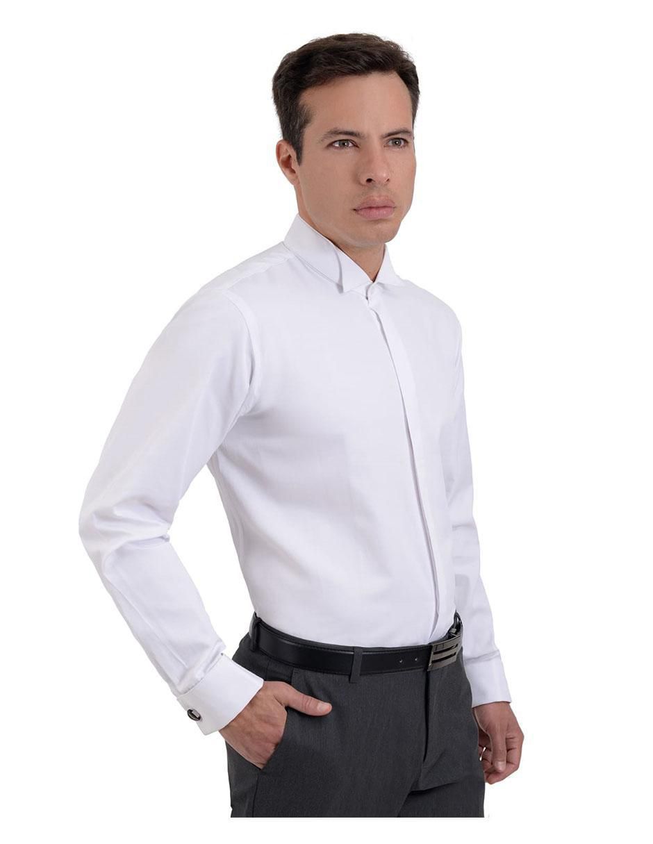 Camisa de etiqueta manga larga para hombre 8