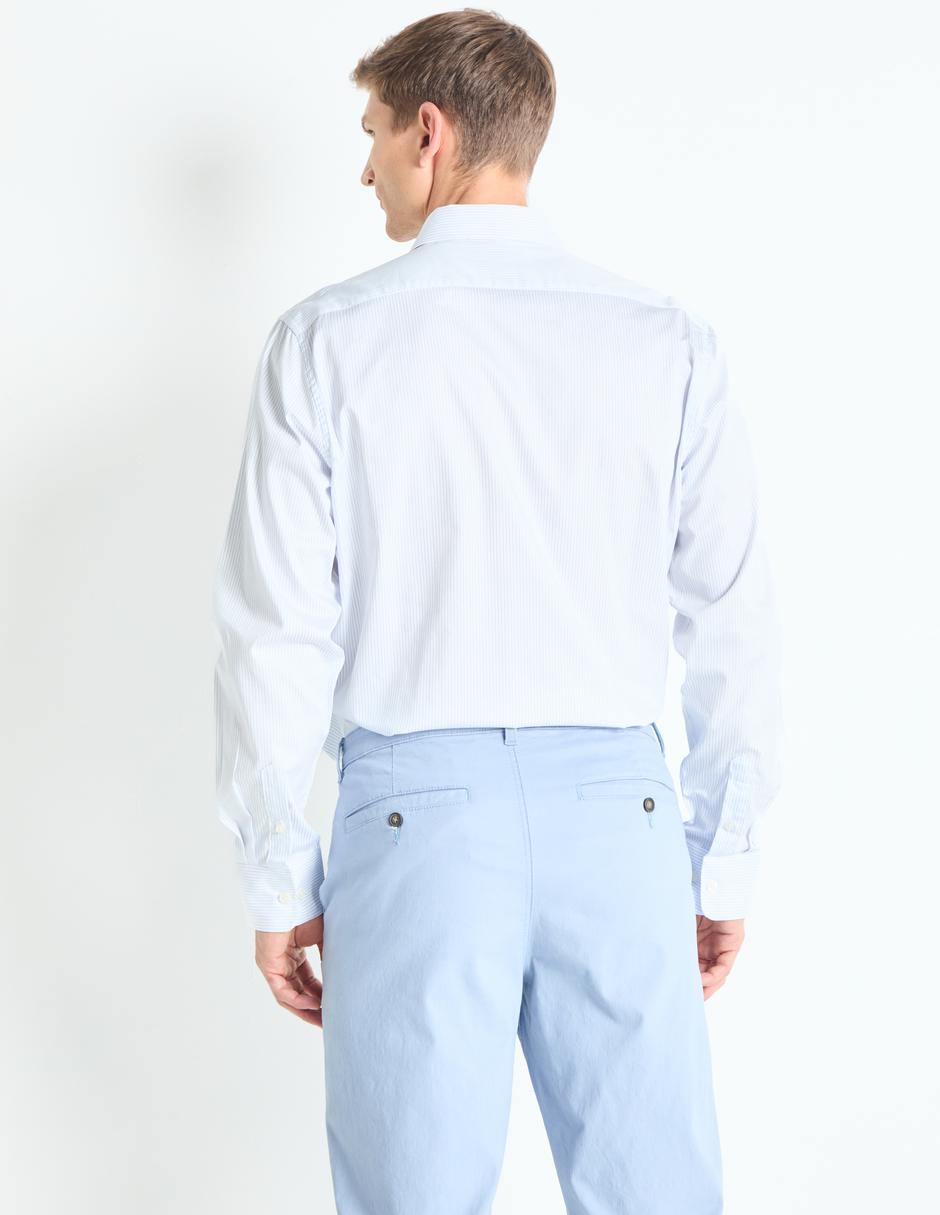 Camisa business casual de algodón manga larga para hombre