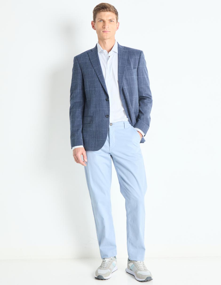 Camisa business casual de algodón manga larga para hombre