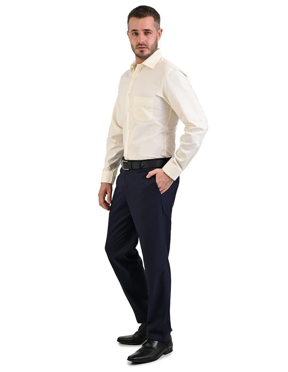 Camisa formal manga larga para hombre