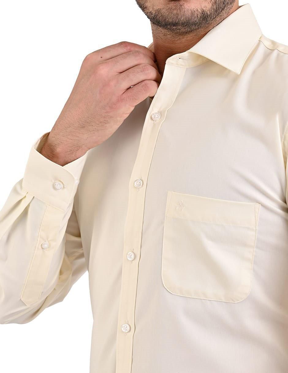 Camisa formal manga larga para hombre