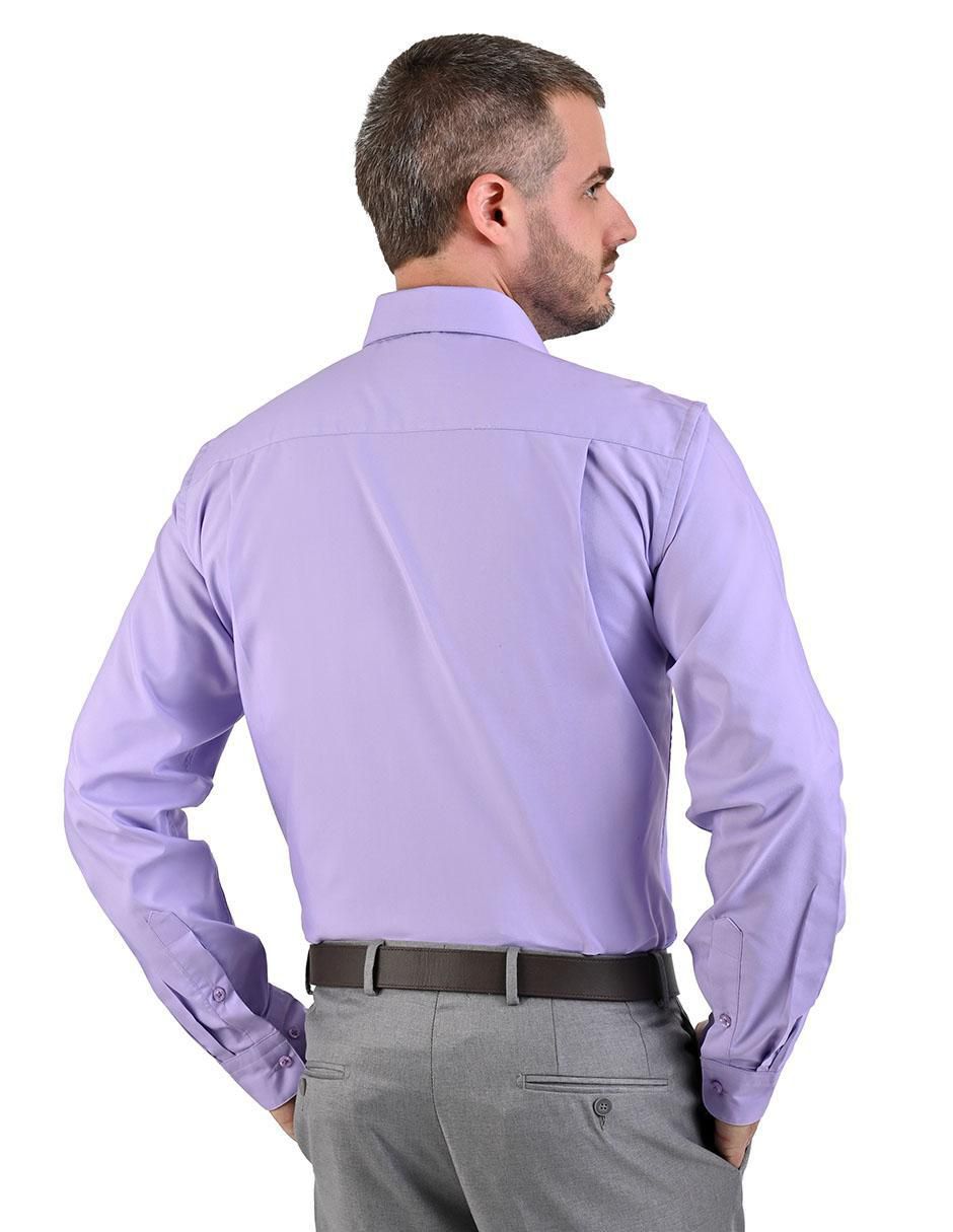 Camisa formal manga larga para hombre 3